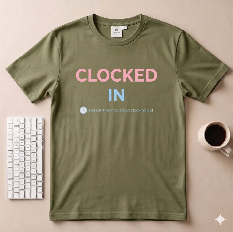Clock in T-Shirt