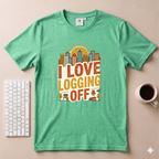 I Love logging off T-Shirt
