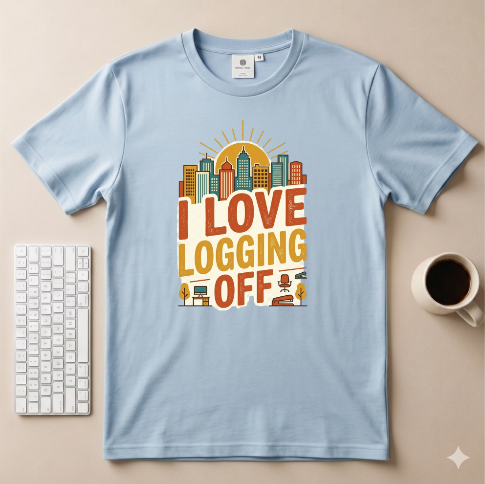 I Love logging off T-Shirt