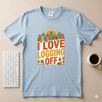I Love logging off T-Shirt