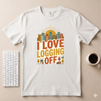 I Love logging off T-Shirt