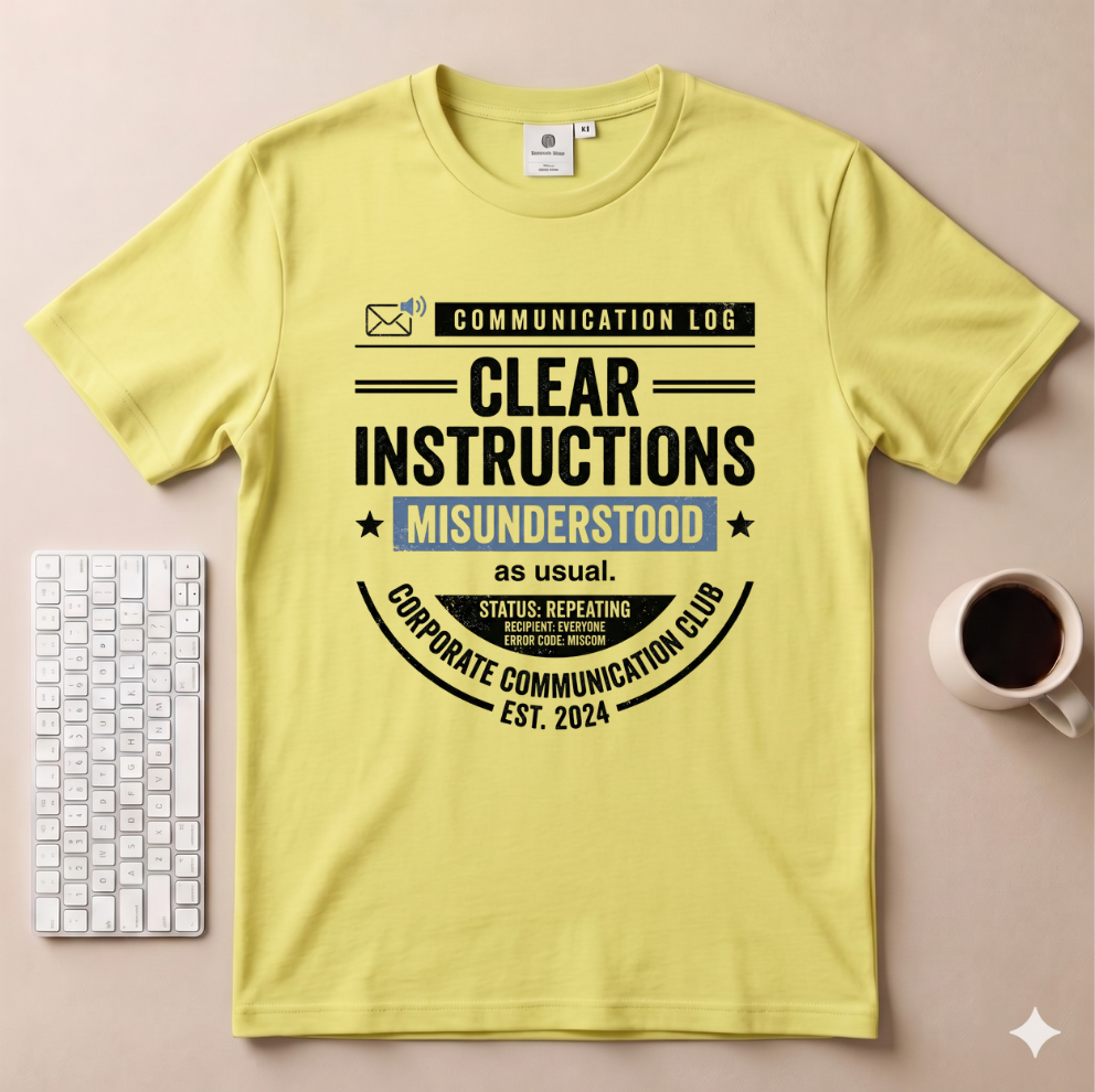 Clear Instructions T-Shirt