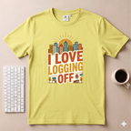 I Love logging off T-Shirt