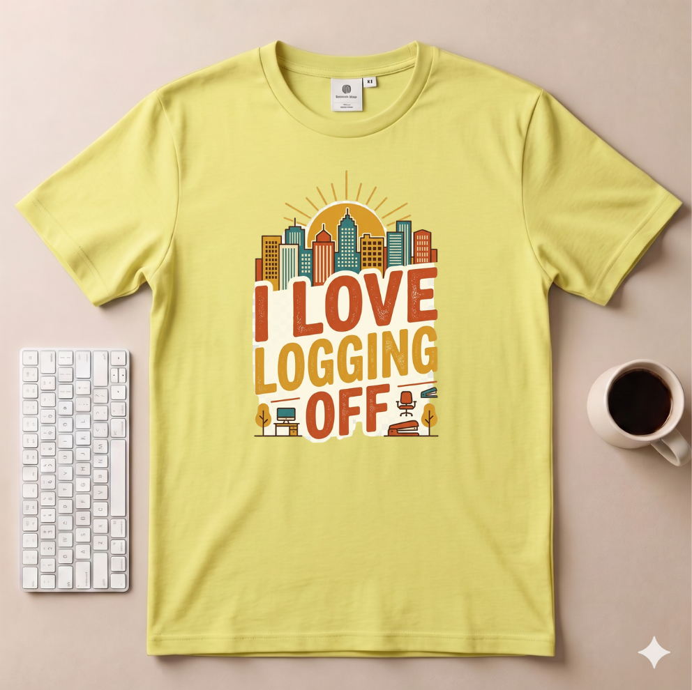 I Love logging off T-Shirt