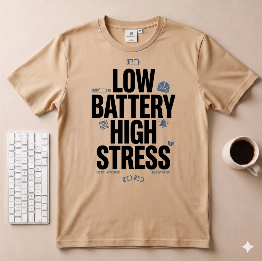 Low Battery High Stress T-Shirt