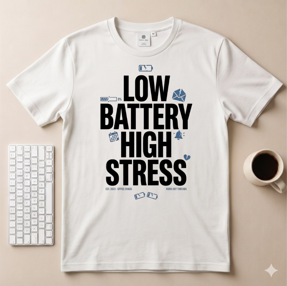 Low Battery High Stress T-Shirt