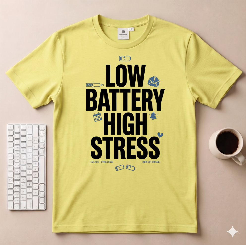 Low Battery High Stress T-Shirt