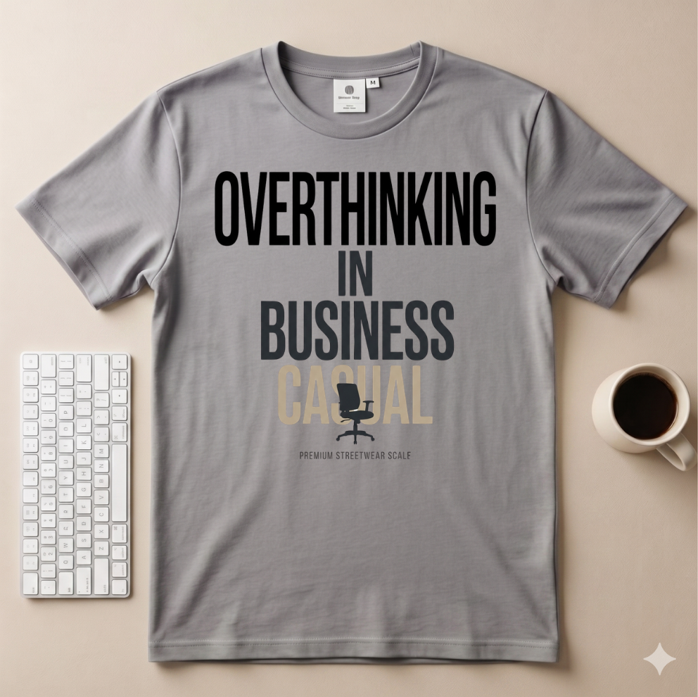 Overthinking in Business Casual T-Shirt
