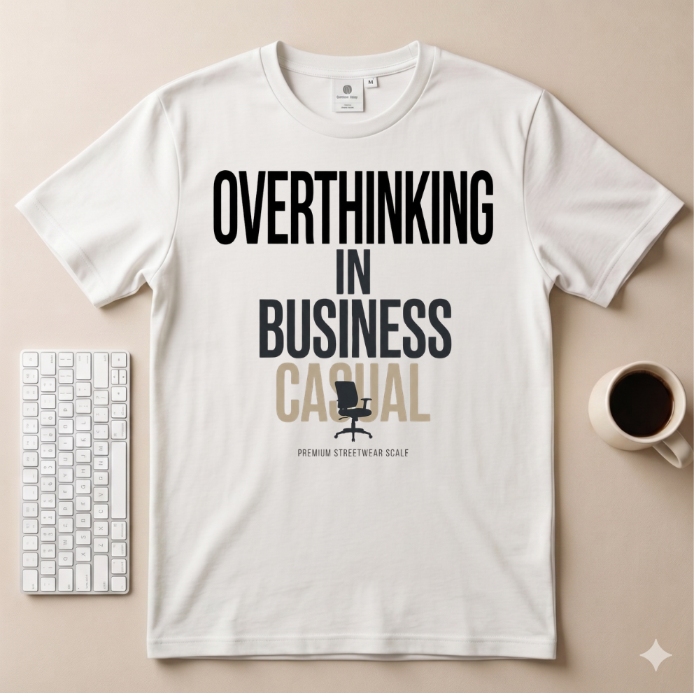 Overthinking in Business Casual T-Shirt