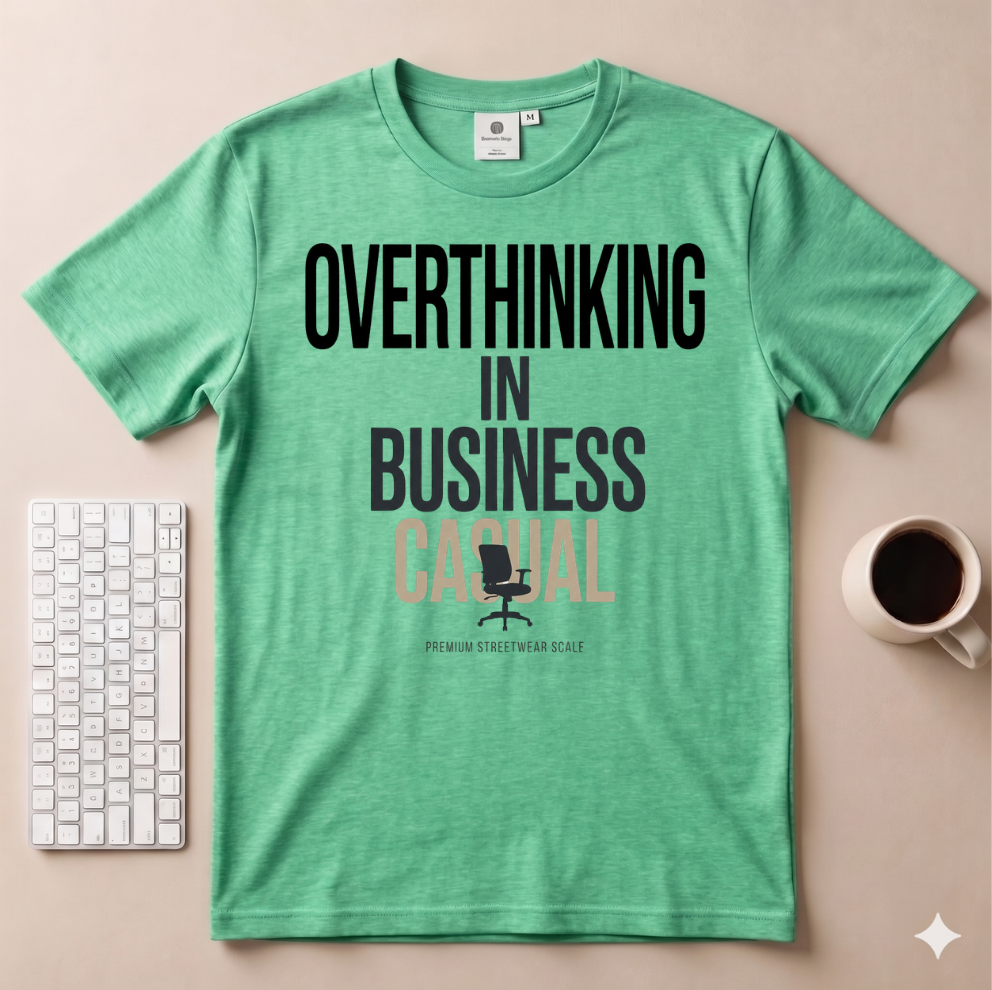 Overthinking in Business Casual T-Shirt